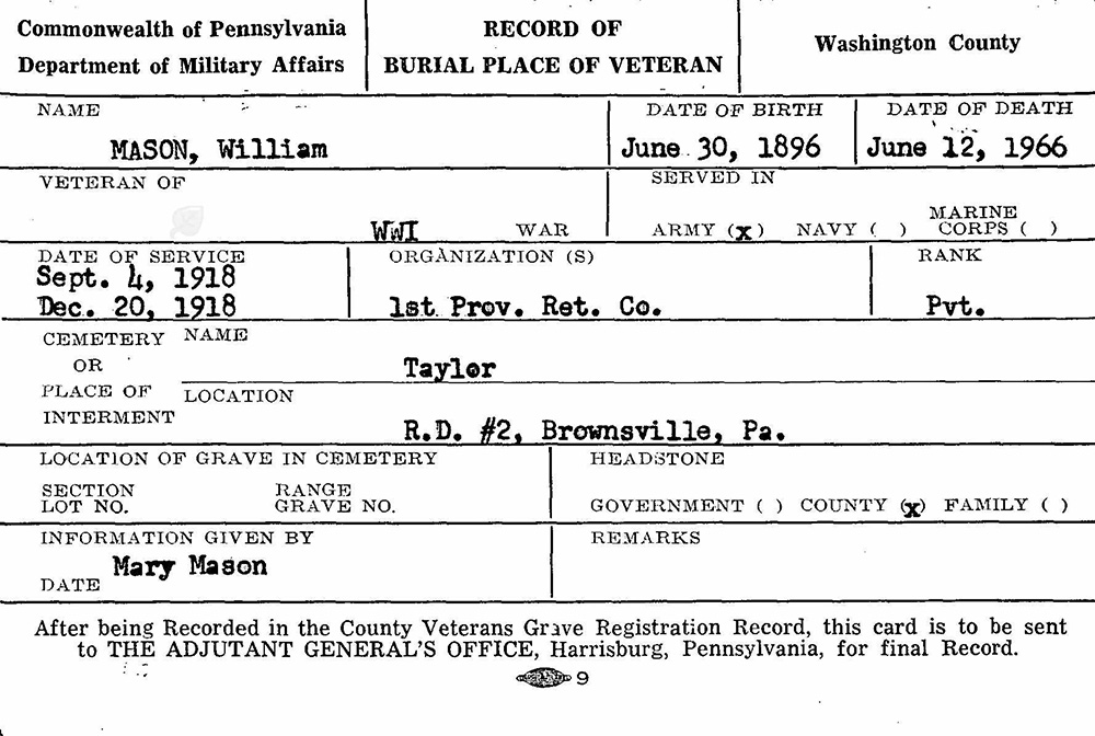 veteran burial